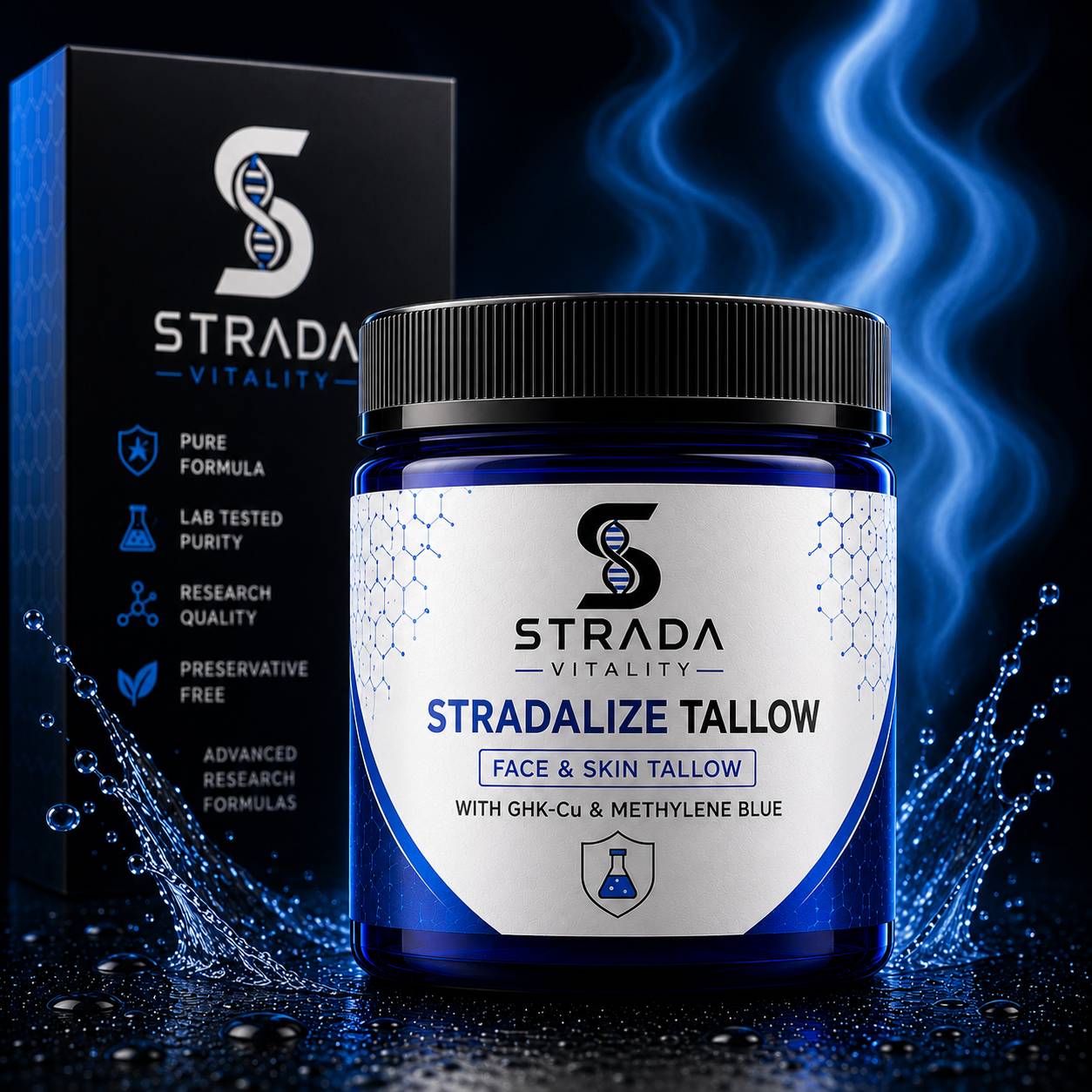 STRADA VITALIZE - FACE & SKIN TALLOW W/ GHKCU  + METHYLENE BLUE