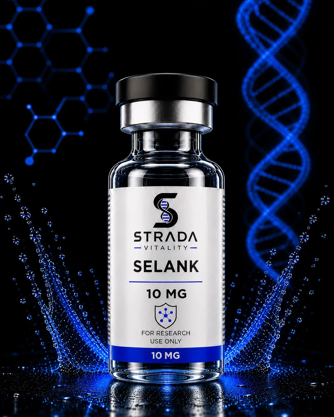 Strada Vitality Selank 10mg research vial