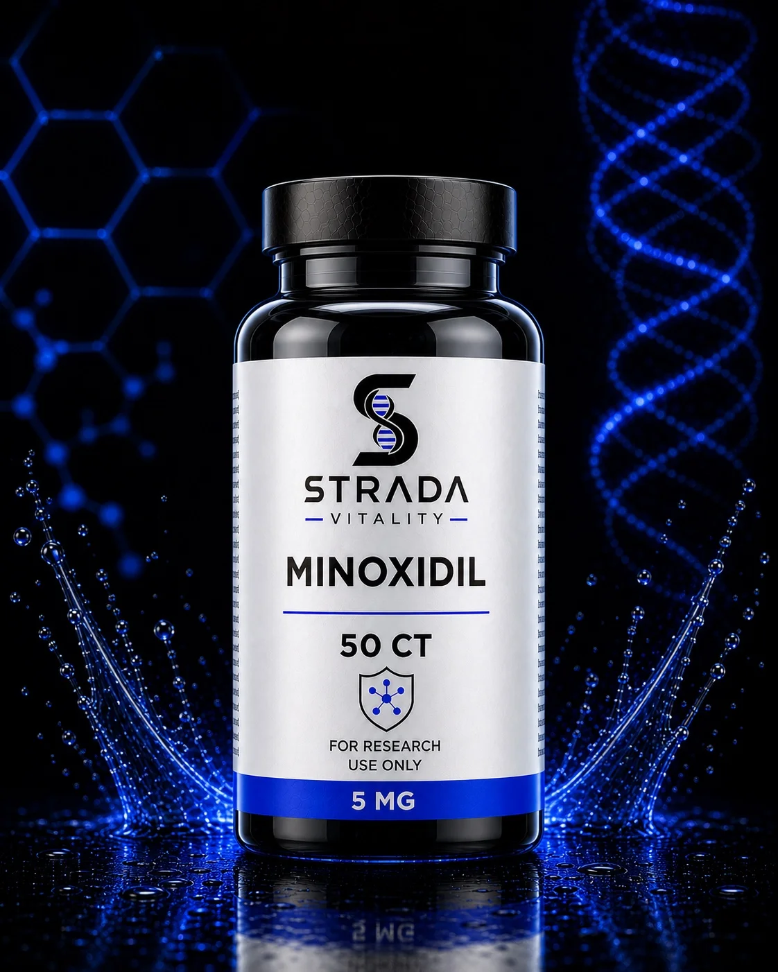Strada Vitality Minoxidil 50 count 5mg bottle